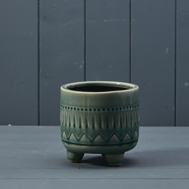 Green Pot with Pale Green Highlights detail page